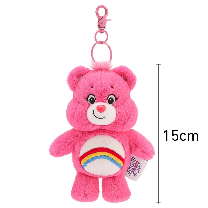 Care bears Rainbow Bear Plush Keychain Bag Pendant with Sound Dolls