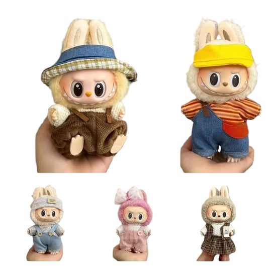 Labubu Doll Clothes Set for V1/V2 Ropa Labubu Dolls Strap Pants Set Cute Skirt