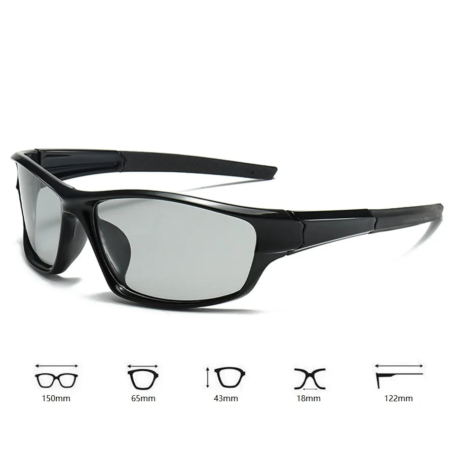 Photochromic Polarized Vintage Sport Sunglasses UV400 Eyewear