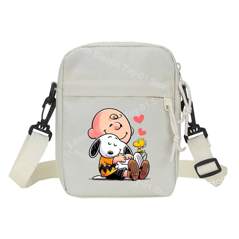 Snoopy Shoulder Crossbody Bag Casual Small Zipper Messenger Sling Bags