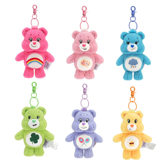 Care bears Rainbow Bear Plush Keychain Bag Pendant with Sound Dolls