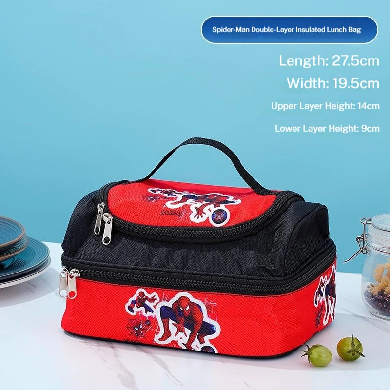 Double-Layer Insulated Handbag Waterproof Bento Bag
