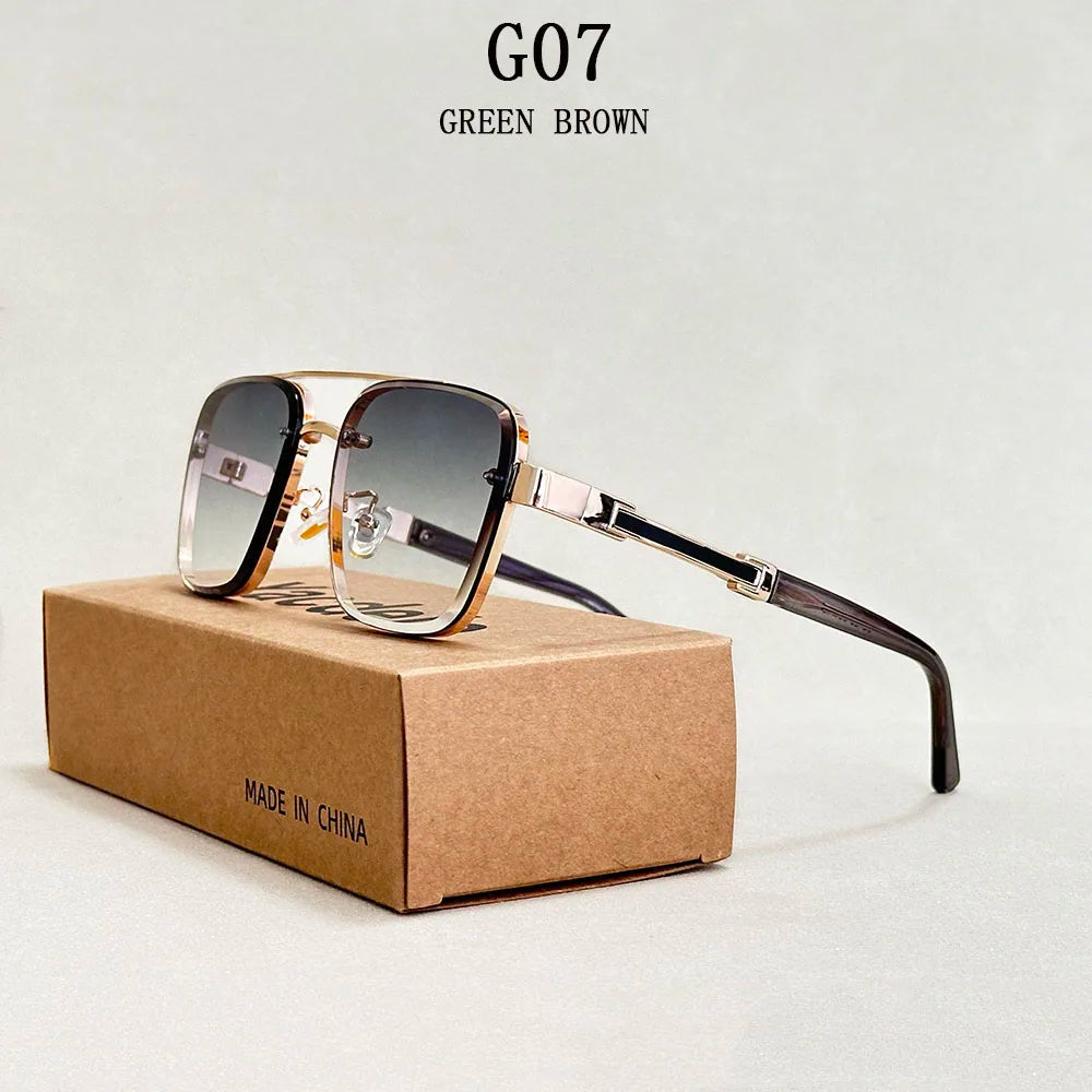 Glasses Sunscreen Square Sunglasses Vintage