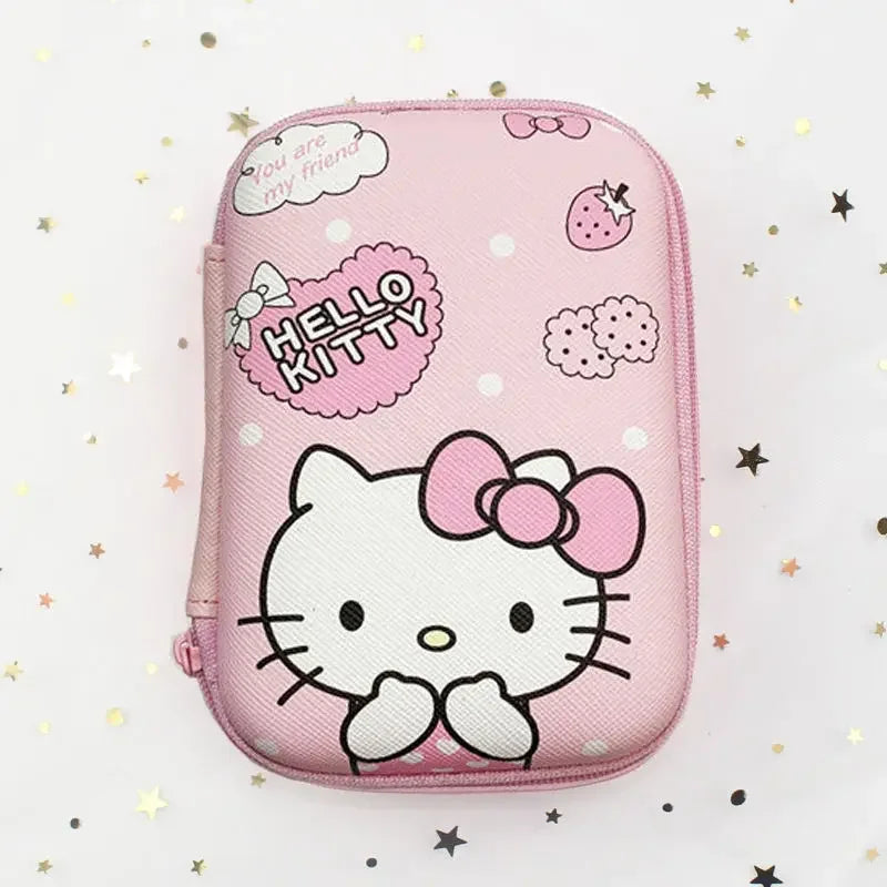 Kawaii Hello Kittys Data Cable Charger Sorting Storage Bag