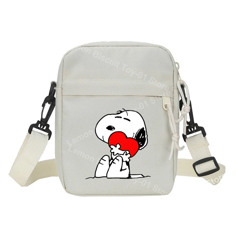 Snoopy Shoulder Crossbody Bag Casual Small Zipper Messenger Sling Bags