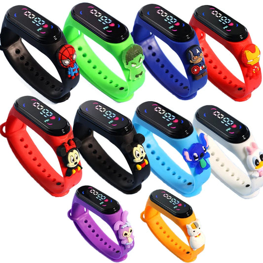 Mickey Children Watches Sports Touch LED