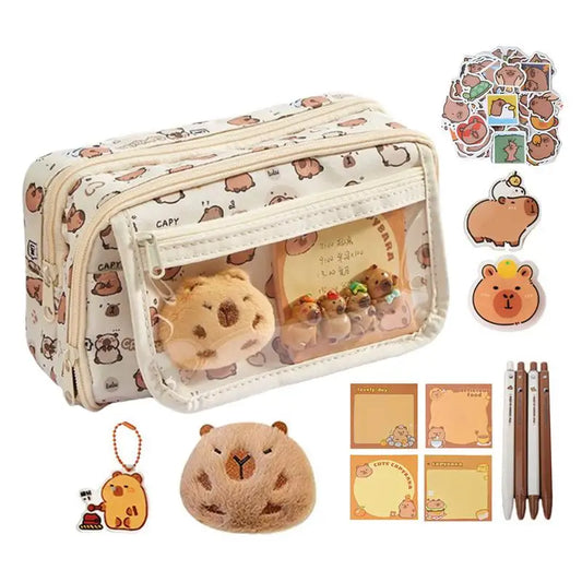 Capybara Pencil Case Capybara Multi-Layer