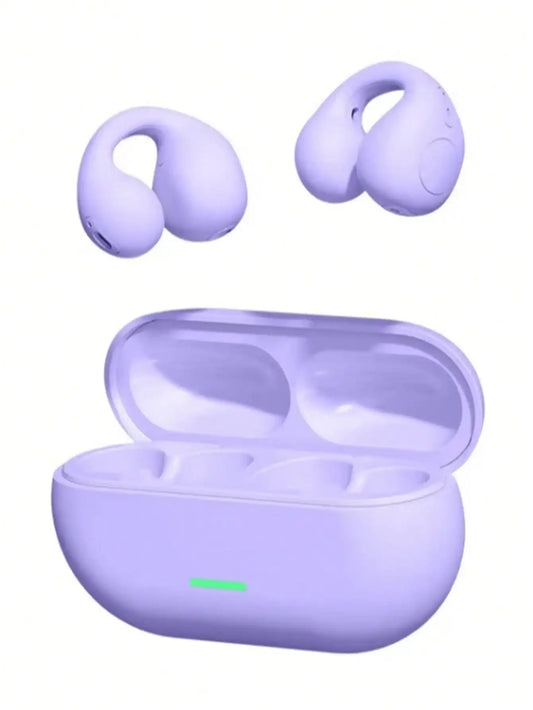 Bluetooth Headset 5.3 Wireless Air Conduction Headphones Clip Ear