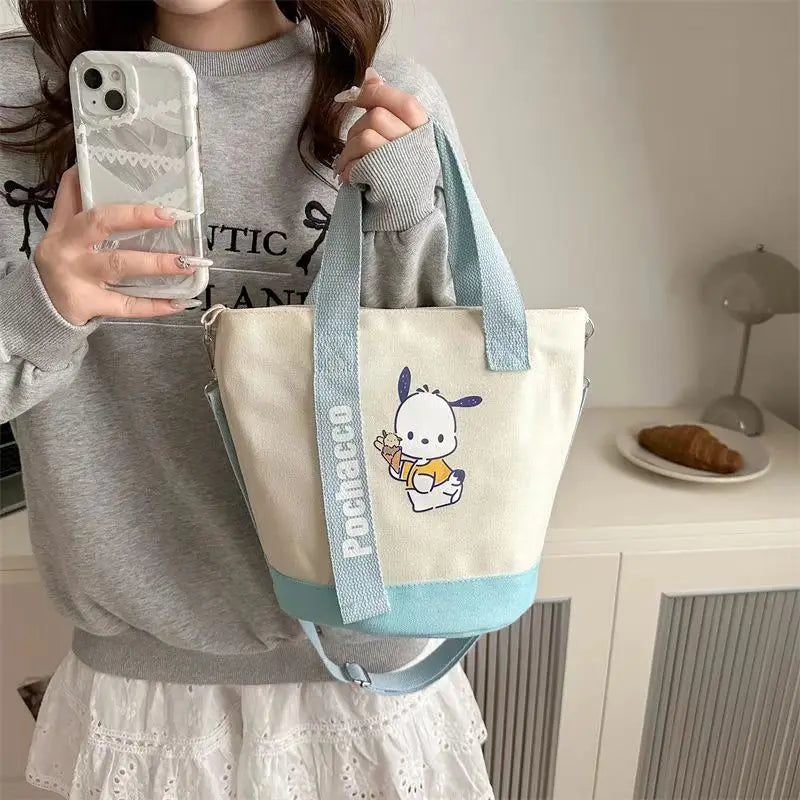 Sanrio Canvas Crossbody Bag Cute Fashion Handbag