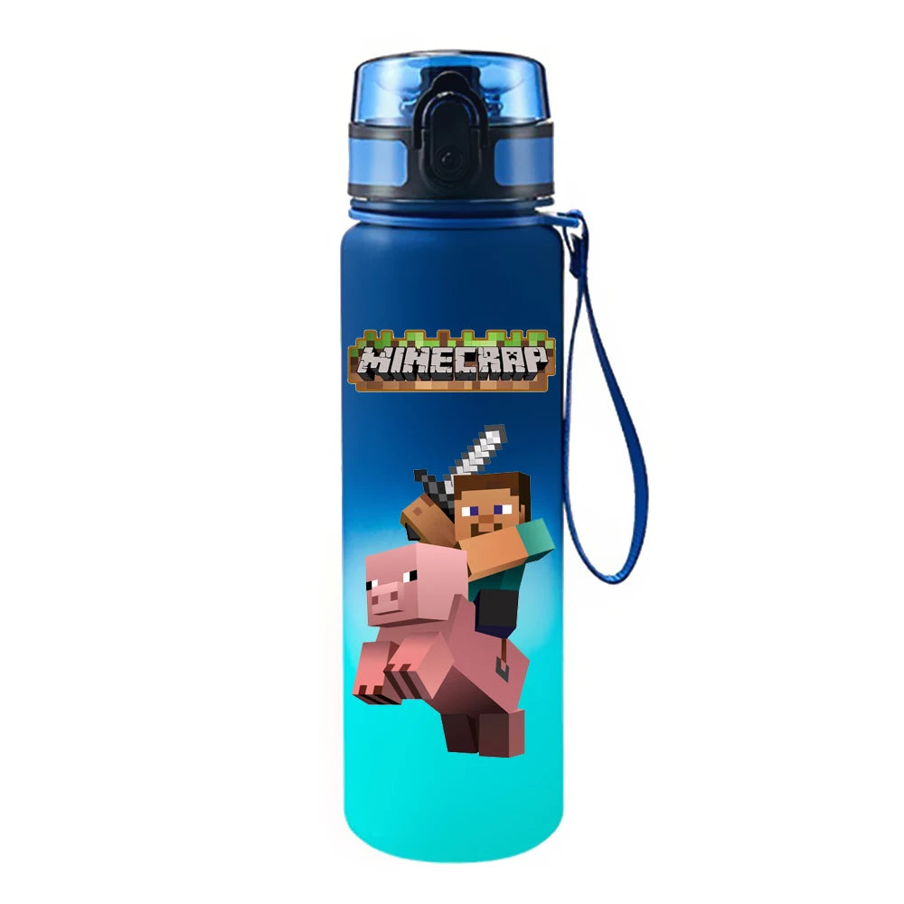 650ML Game Pixel Style Water Cup Drinking Outdoor Water Bottle