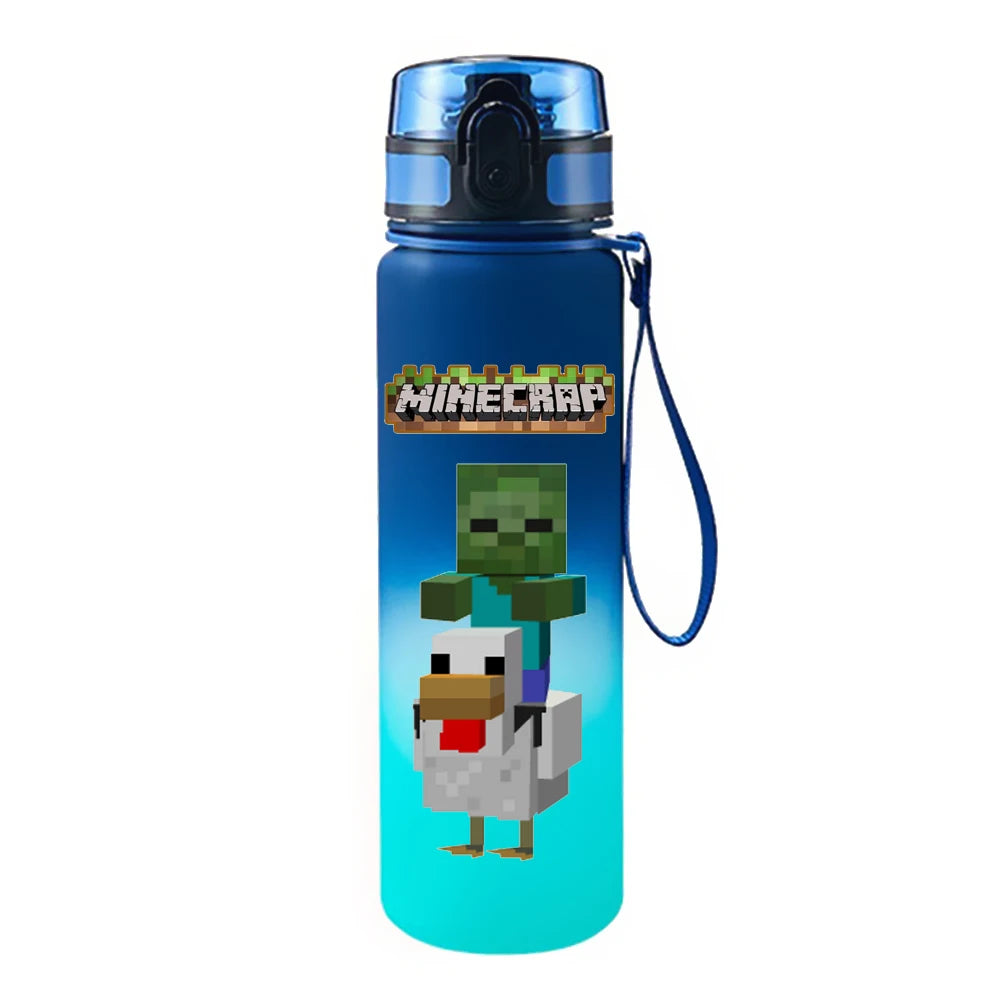 650ML Game Pixel Style Water Cup Drinking Outdoor Water Bottle