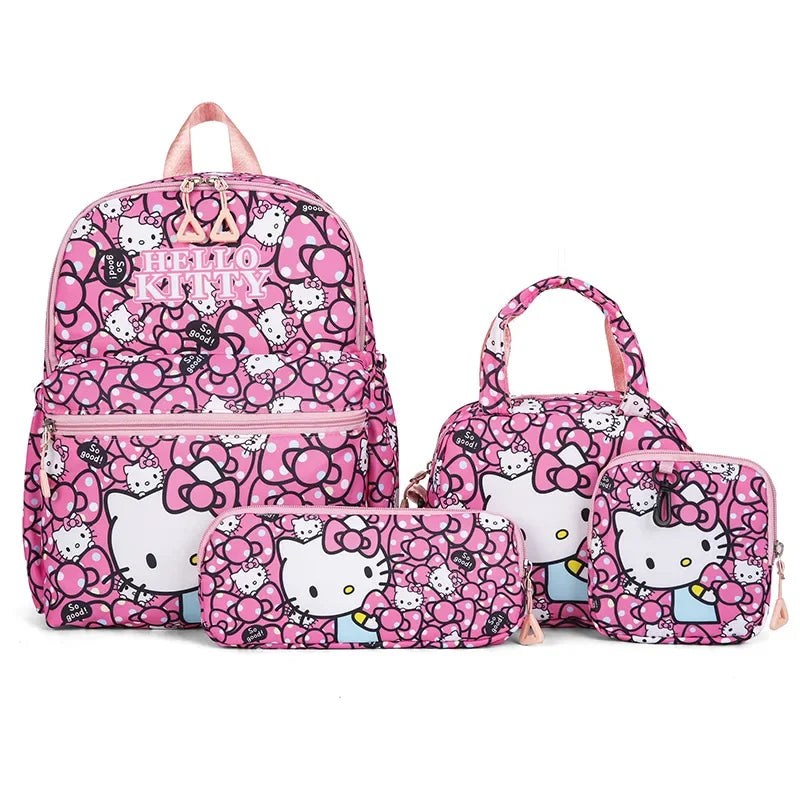 Backpack, Pencil Case, Shoulder Bag, Wallet Set, Casual Outdoor Daypack