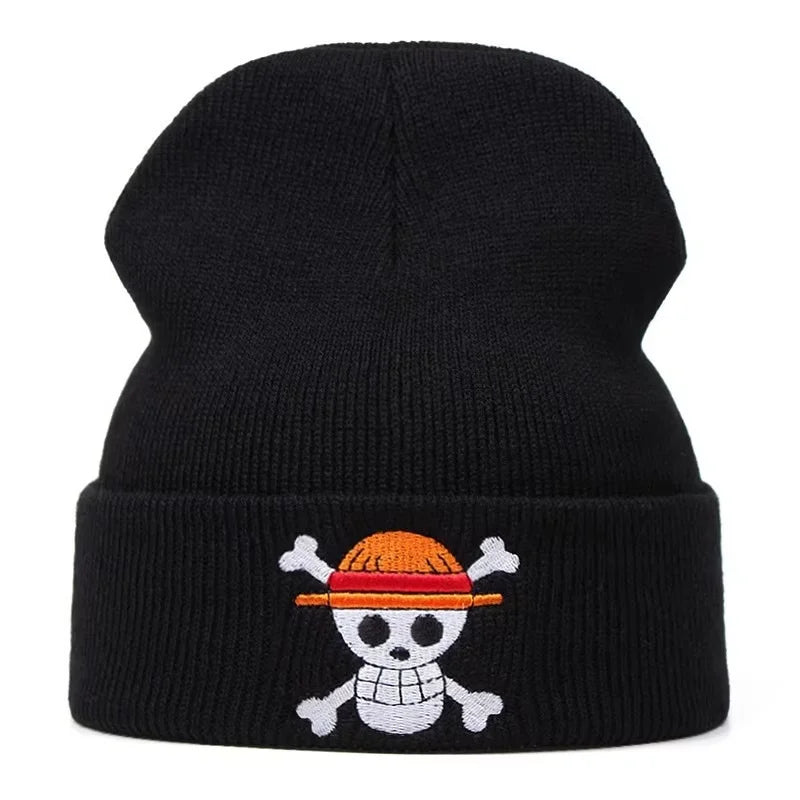 ONE PIECE Monkey D. Luffy Adult Children Hat Anime Style Embroidered Knitted