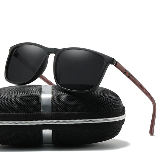 Sports Sunglasses for Men Polarized Comfortable Wear Square Sun Glasses