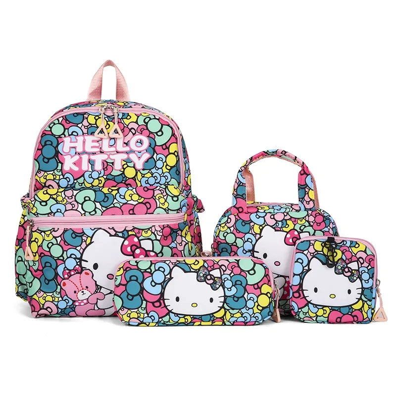 Backpack, Pencil Case, Shoulder Bag, Wallet Set, Casual Outdoor Daypack