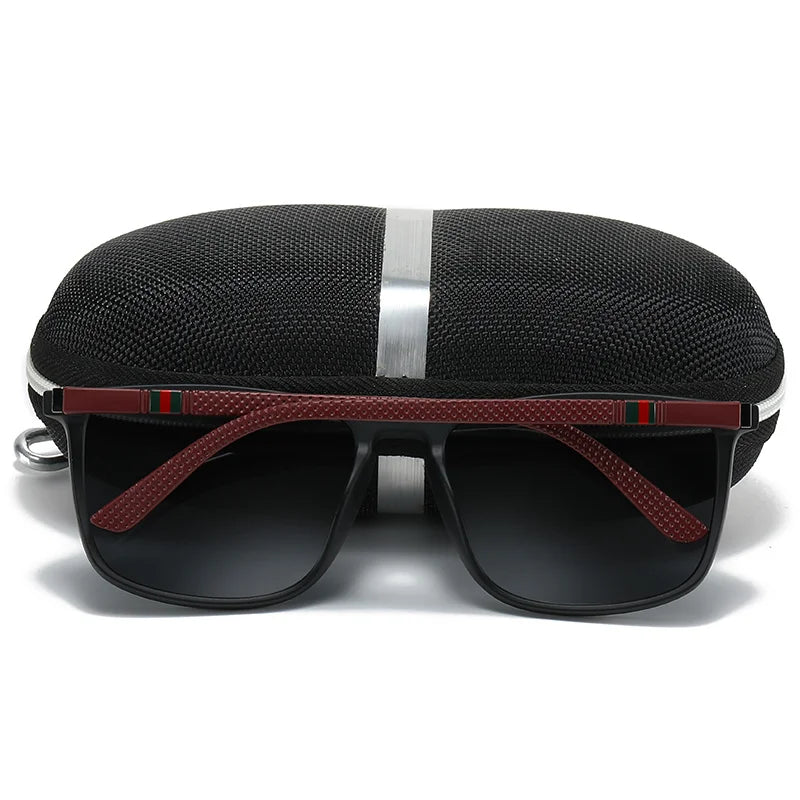 Sports Sunglasses for Men Polarized Comfortable Wear Square Sun Glasses