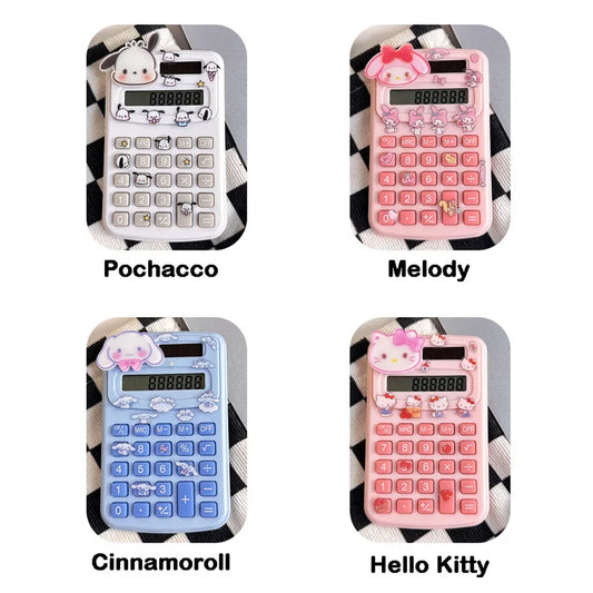 Sanrio Mini Electronic Calculator 8 Digit Calculator