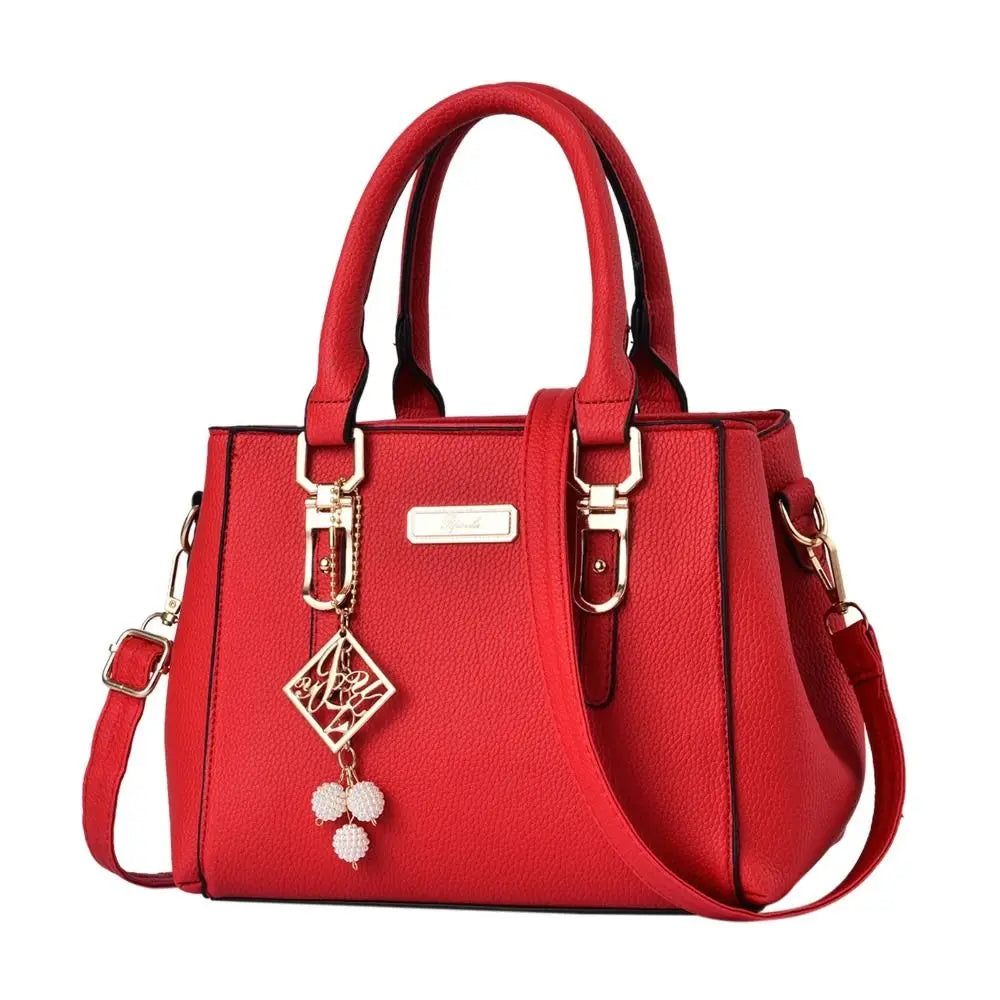 Casual Leather Messenger Bag Large Capacity Handbag Women's Bags
