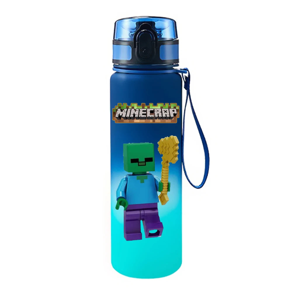 650ML Game Pixel Style Water Cup Drinking Outdoor Water Bottle