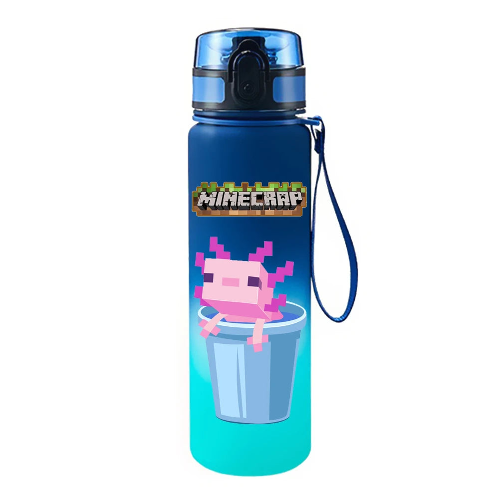 650ML Game Pixel Style Water Cup Drinking Outdoor Water Bottle