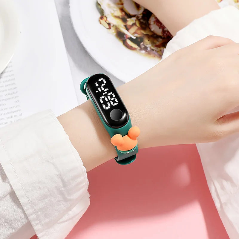 Mickey Children Watches Sports Touch LED