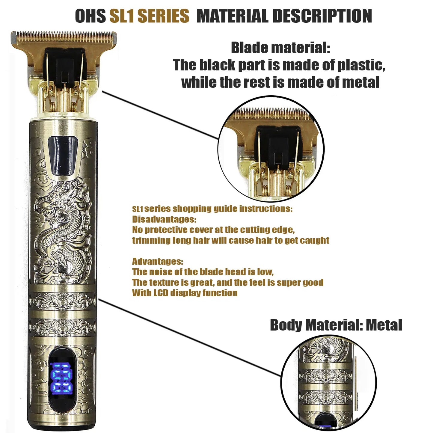 T9 Hair Trimmer Clippers Electric Machine for Men Haircut