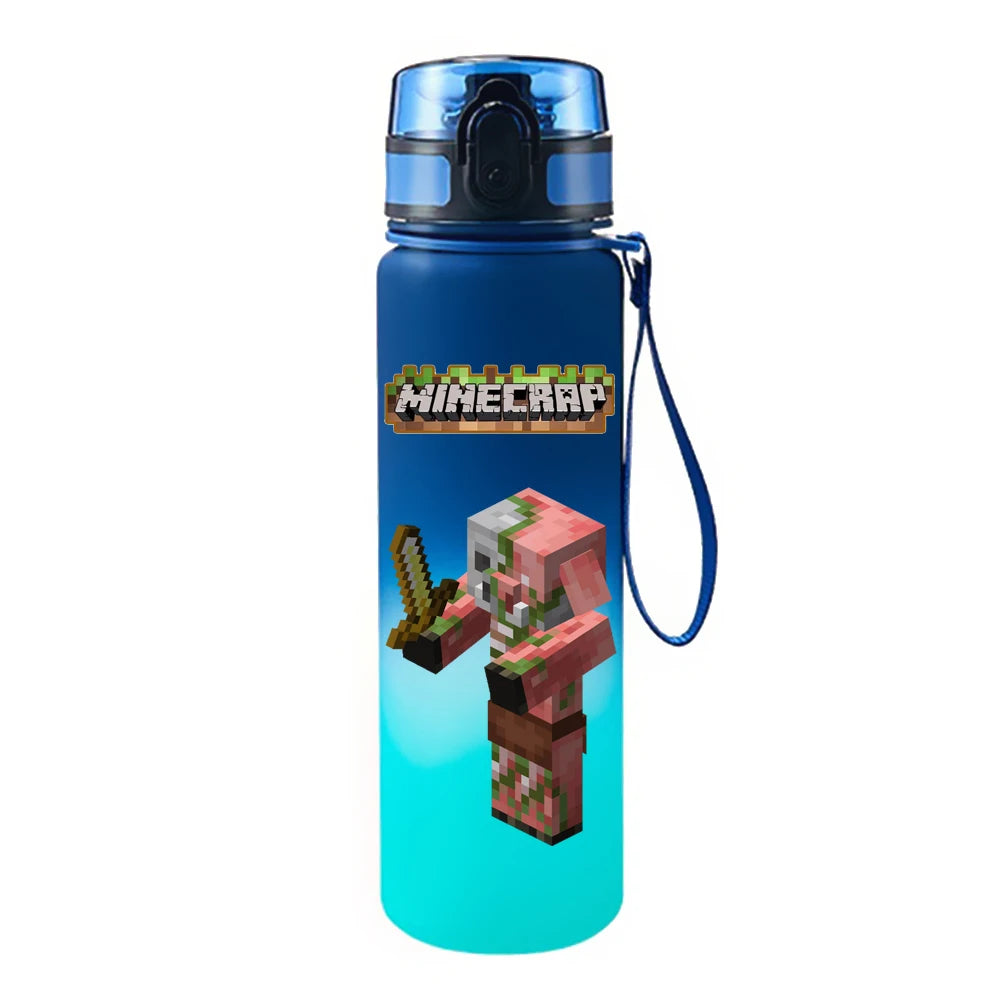 650ML Game Pixel Style Water Cup Drinking Outdoor Water Bottle