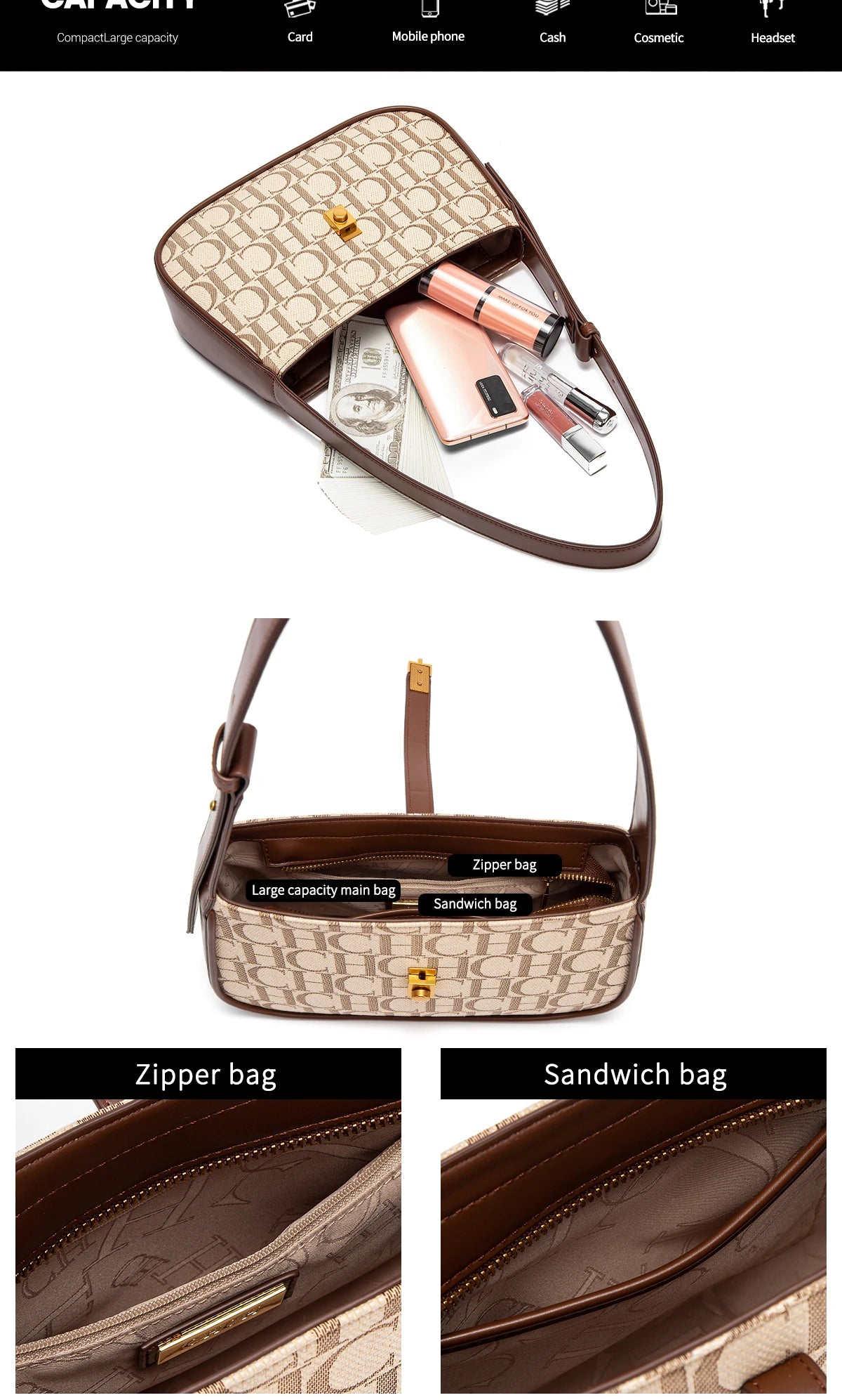 Classic Retro Women's Party Multi-Functional Occasion Handbag