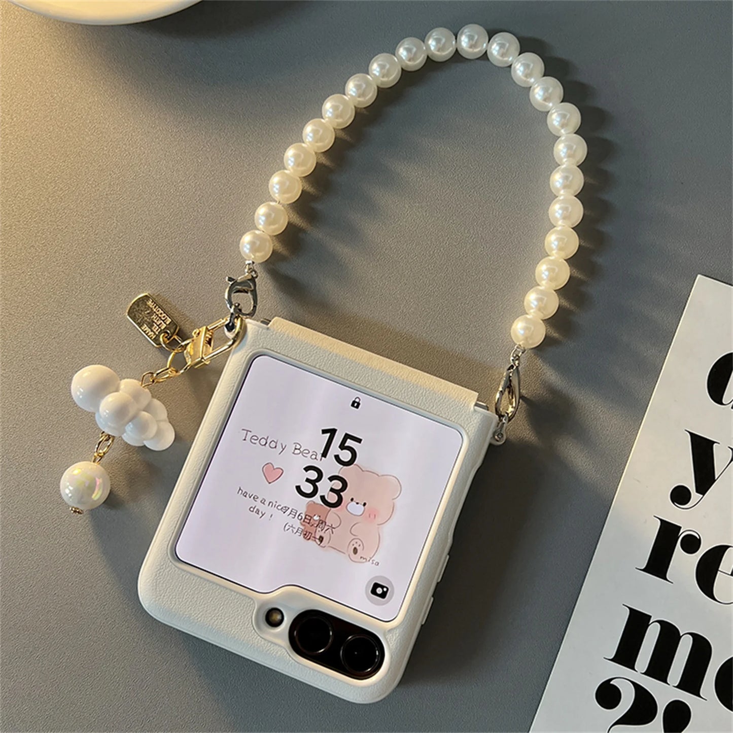 Cute Korean Portable Case for Samsung Galaxy Z Flip