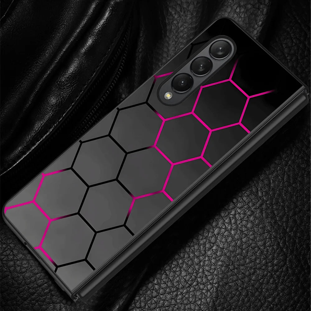 Fashion Honeycomb Design Case for Samsung Galaxy Z Fold