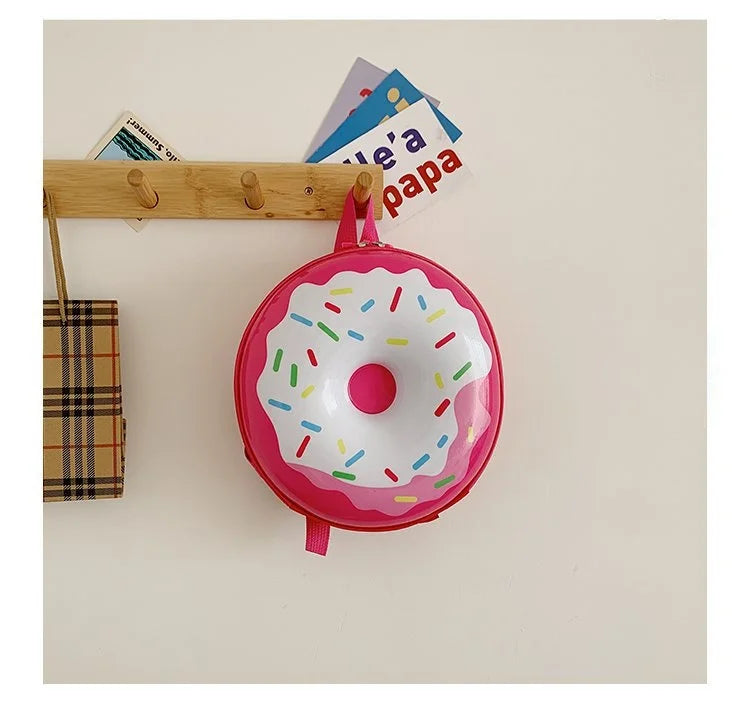 Kids Bag Children's Schoolbag Cartoon Backpack Kindergarten Kids Doughnut Rainbow
