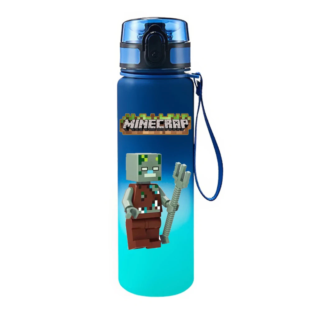 650ML Game Pixel Style Water Cup Drinking Outdoor Water Bottle