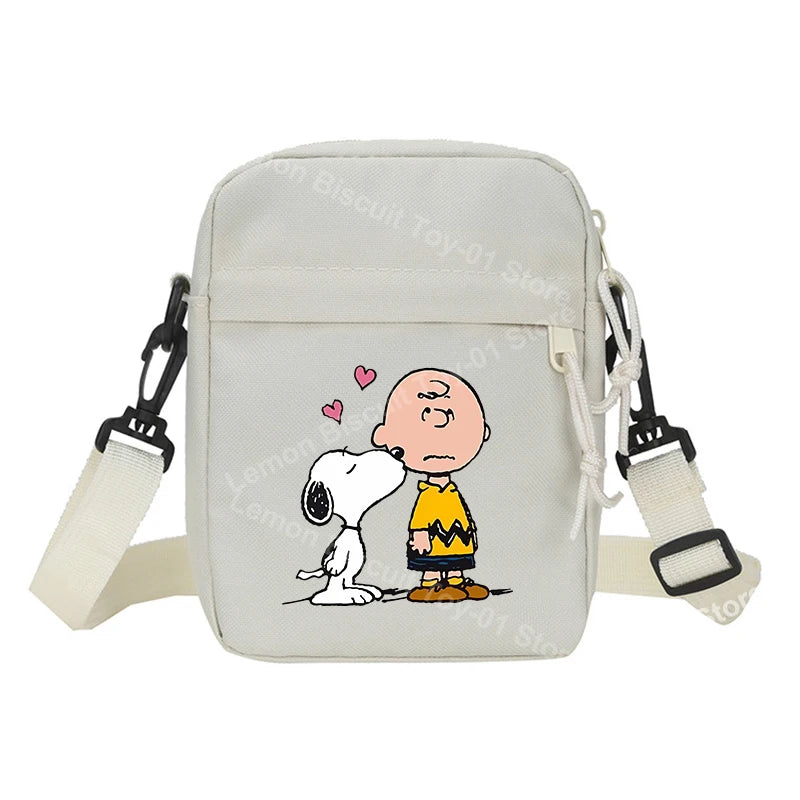 Snoopy Shoulder Crossbody Bag Casual Small Zipper Messenger Sling Bags