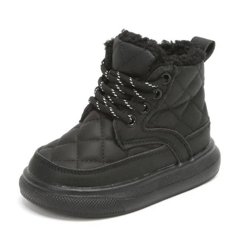 Autumn Winter Kids Boots Warm Plush Boots