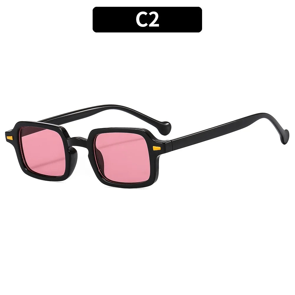 Rectangle Sunglasses Women Oval Vintage