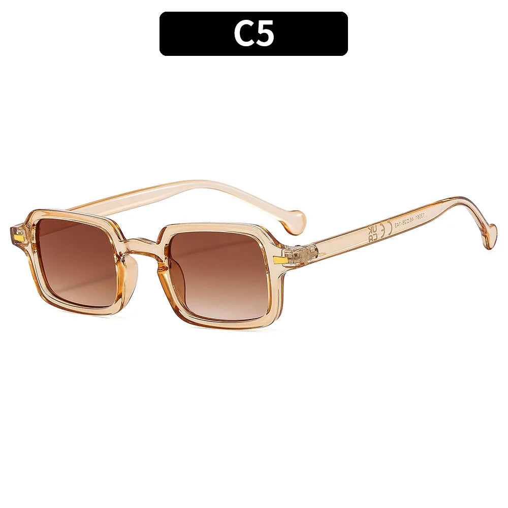 Rectangle Sunglasses Women Oval Vintage