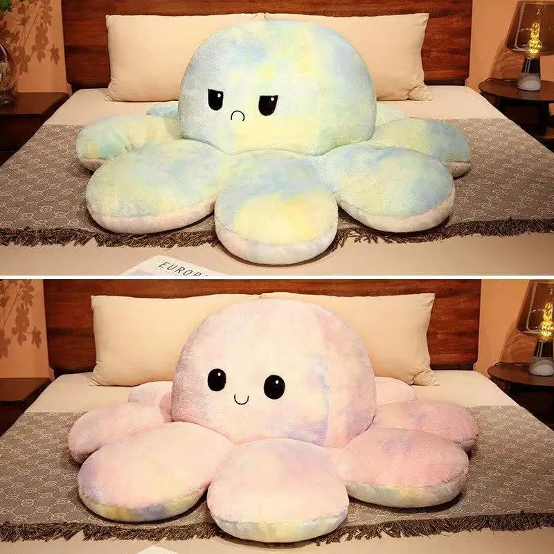 Latest Flip Color Octopus Doll Kawaii Stuffed Plush Toy
