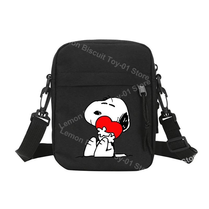 Snoopy Shoulder Crossbody Bag Casual Small Zipper Messenger Sling Bags