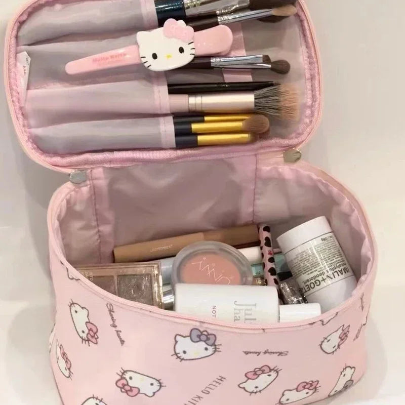 Pink Japanese Hello Kitty Makeup Bag