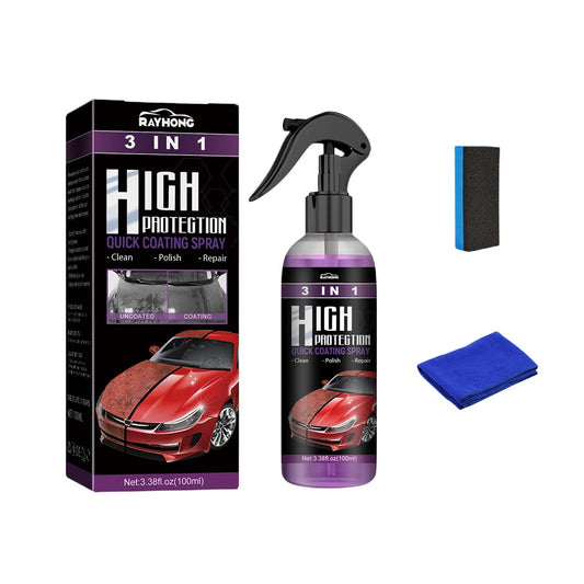 3in1 Quick Coat Polish Sealer Spray Auto Nano Ceramic Coating Agent Car