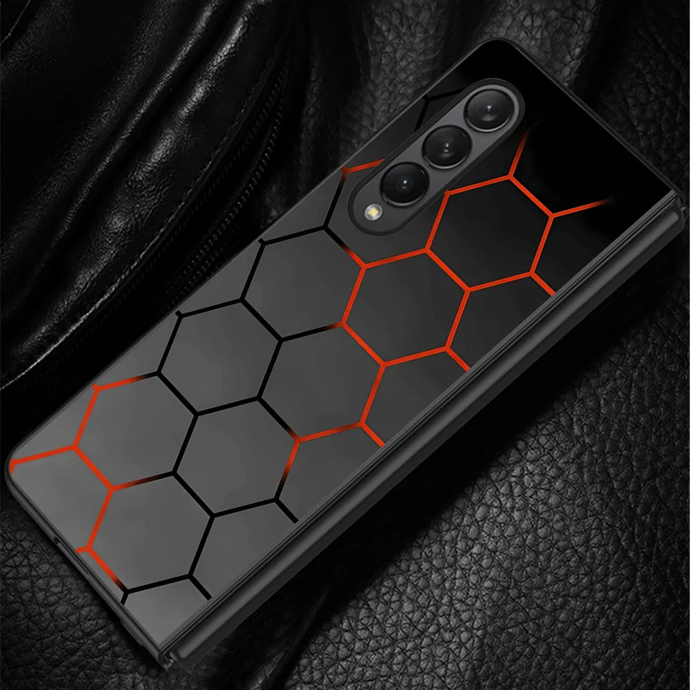 Fashion Honeycomb Design Case for Samsung Galaxy Z Fold