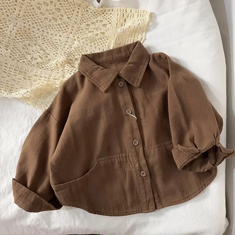 Korean boys' shirt long sleeved spring and autumn
