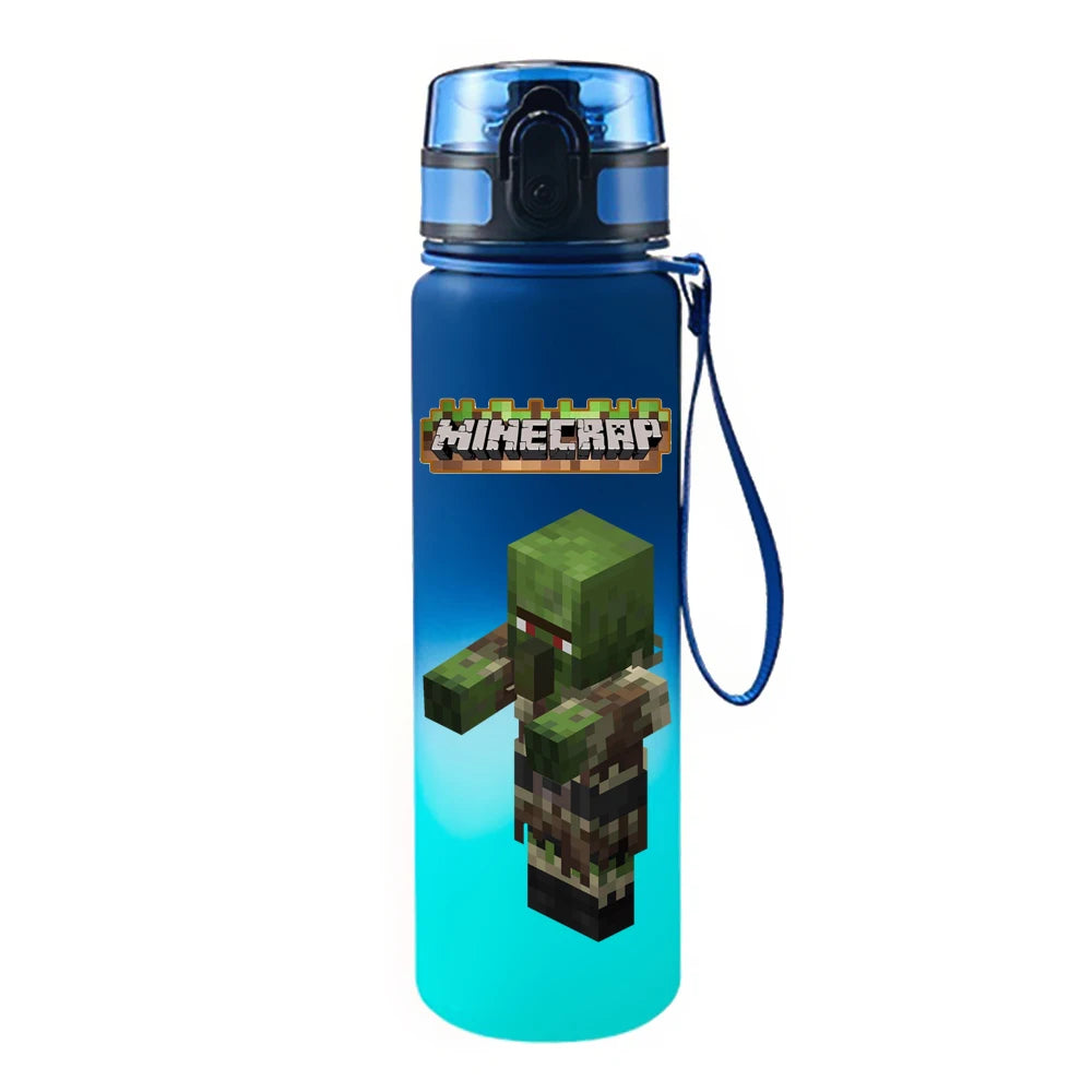 650ML Game Pixel Style Water Cup Drinking Outdoor Water Bottle