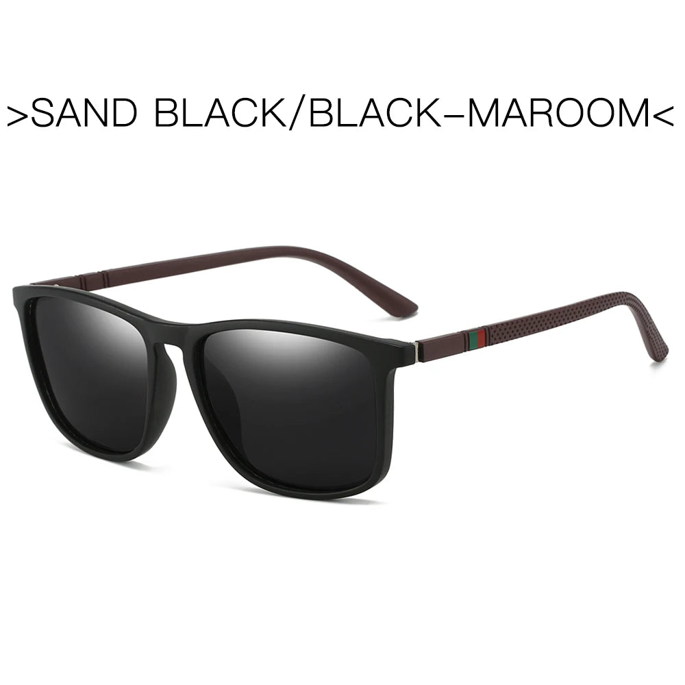 Sports Sunglasses for Men Polarized Comfortable Wear Square Sun Glasses