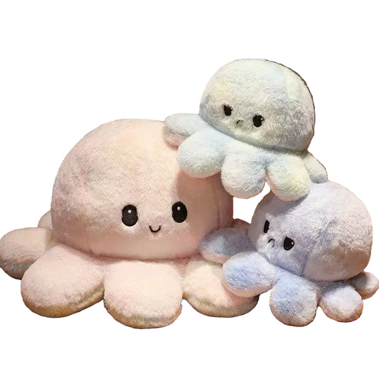Latest Flip Color Octopus Doll Kawaii Stuffed Plush Toy