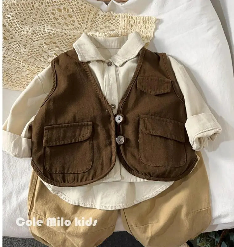 Korean boys' shirt long sleeved spring and autumn