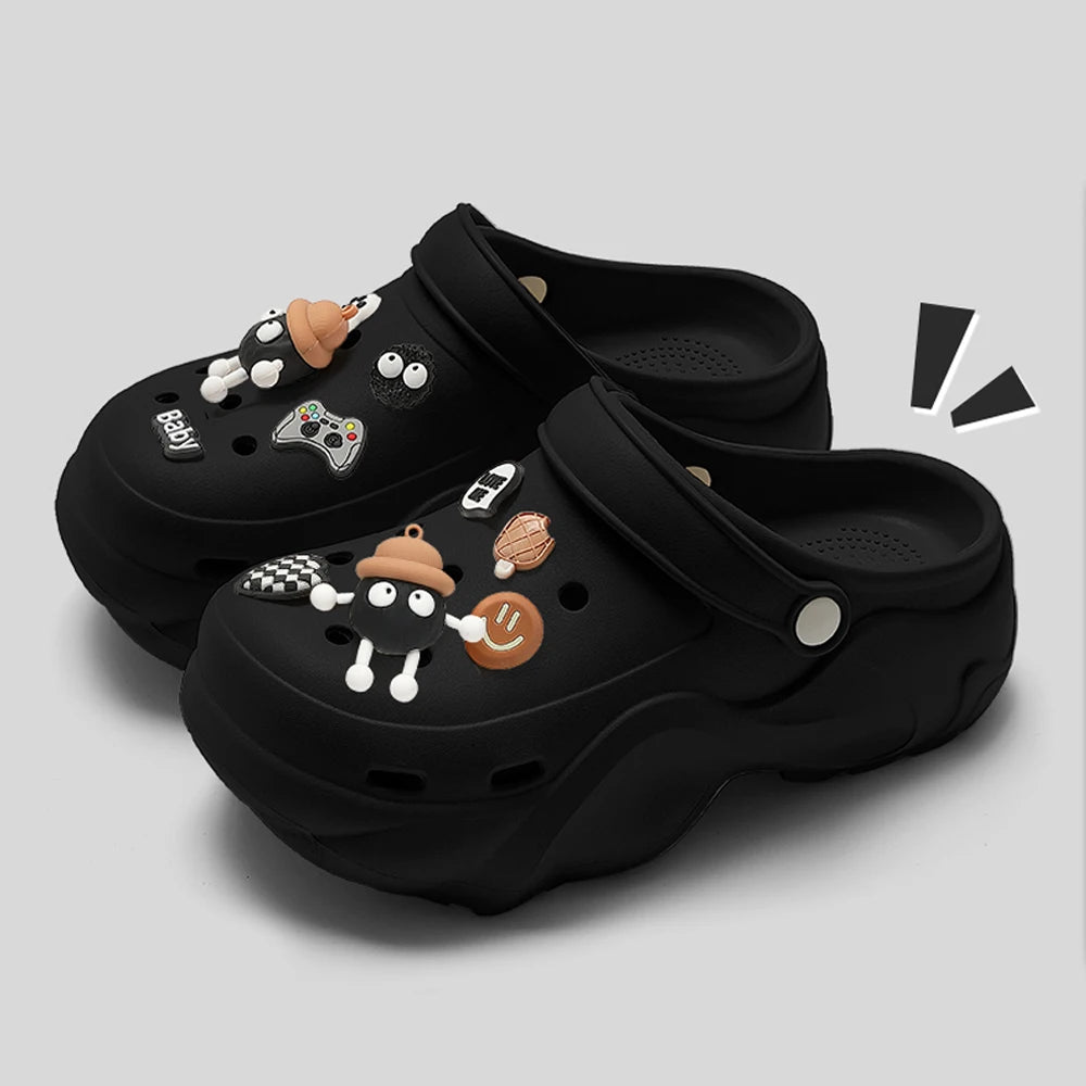 Chunky Platform Sandals Clogs Garden Shoes for Women Outdoor Non-Slip Beach Slipper
