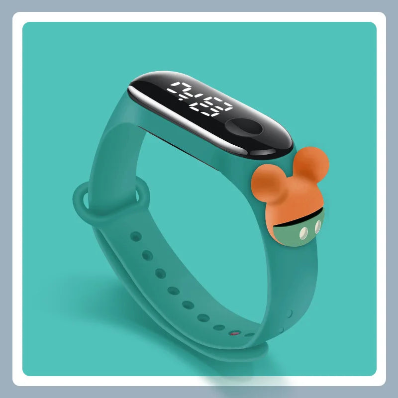 Mickey Children Watches Sports Touch LED