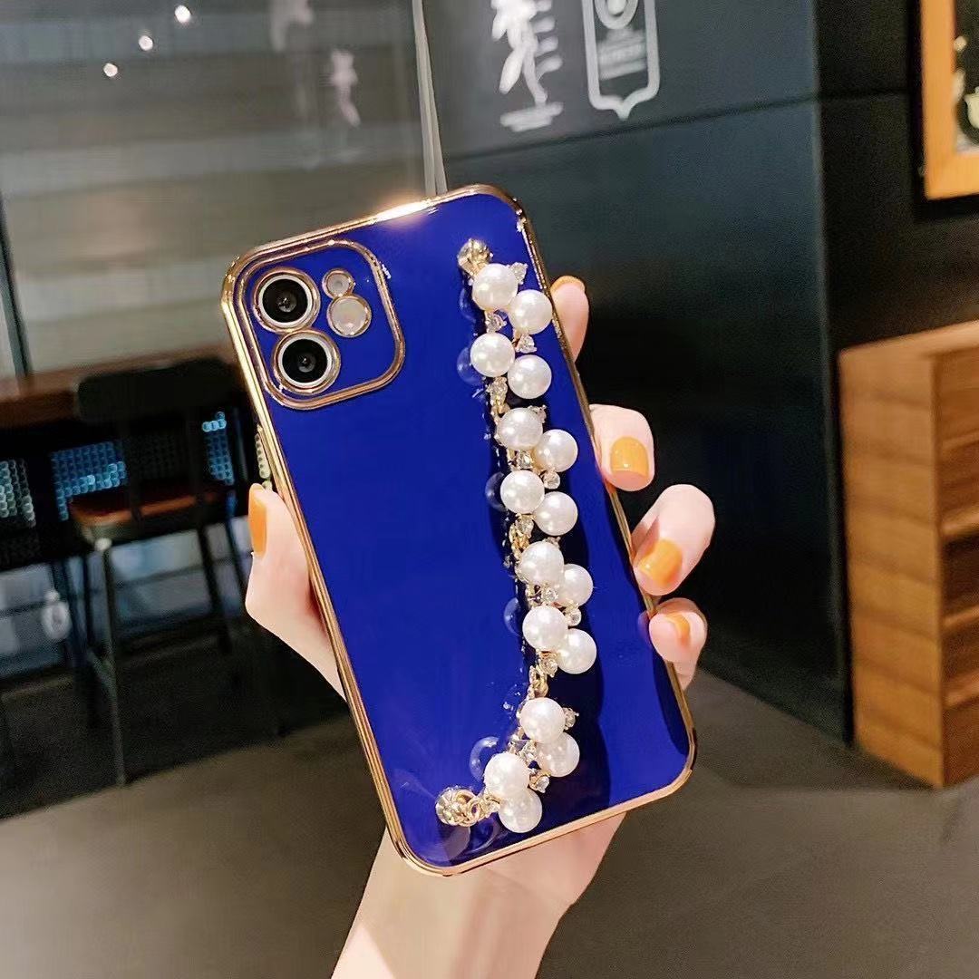Electroplated Pearl Bracelet All-inclusive Soft Case