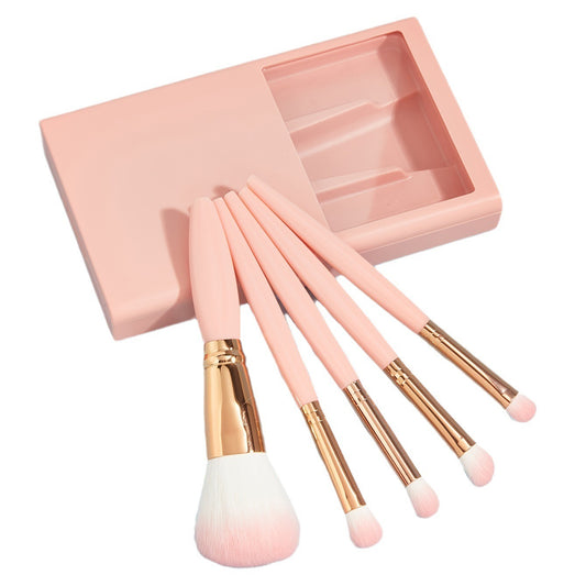 Makeup Brushes with Mirror Travel Set